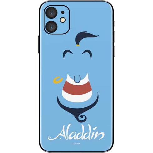 Disney Aladdin Genie Outline Art iPhone 11 Skin